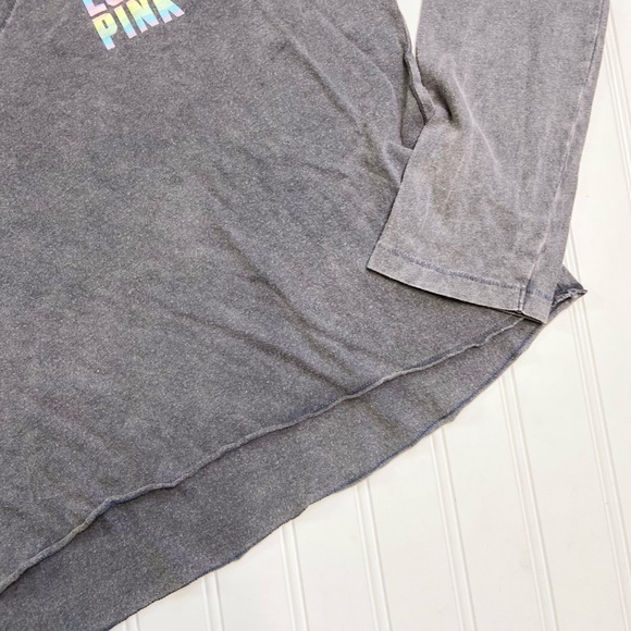 •VS PINK• rainbow logo crop tee - Picture 4 of 5